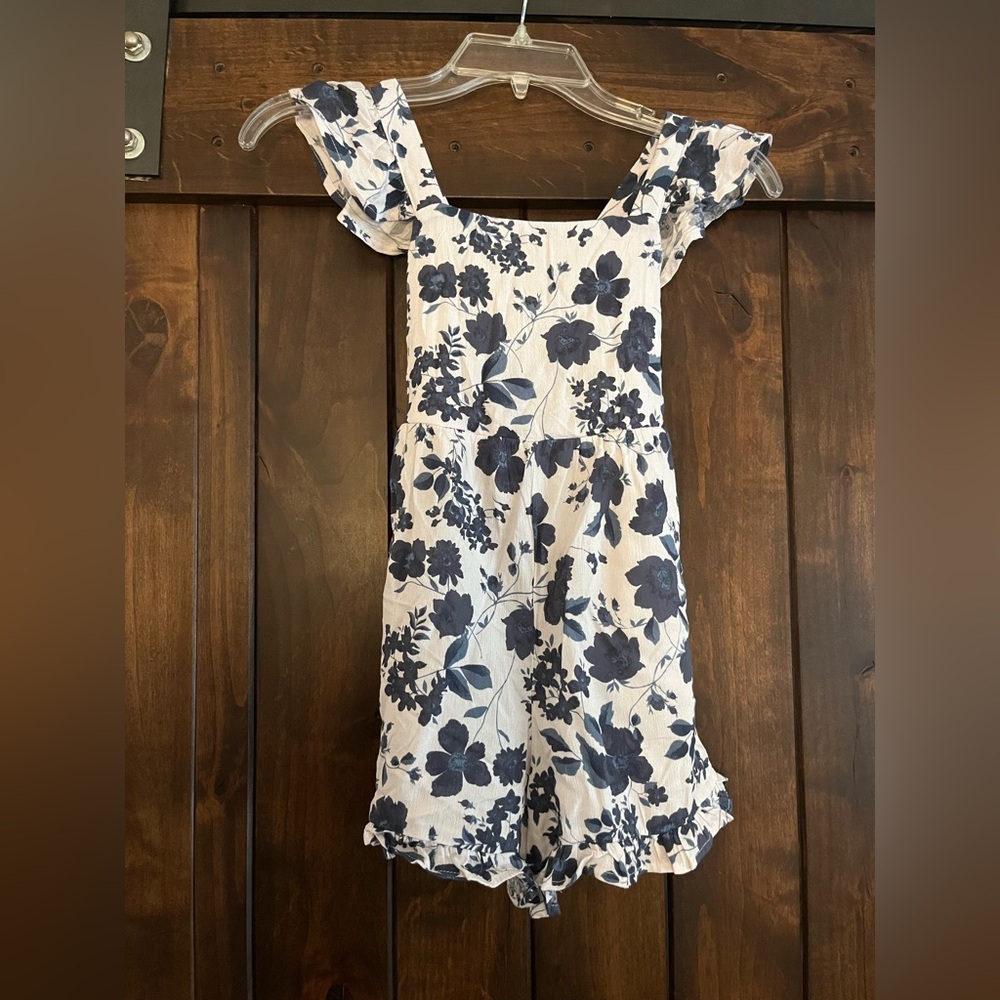 Full Tilt Navy Floral Romper
